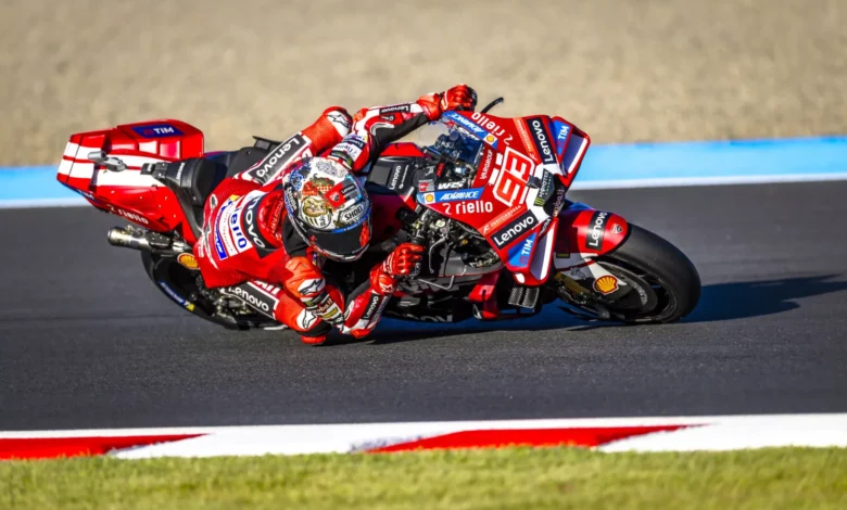 Marc Marquez na Ducati z numerem 93 podczas GP Japonii 2026 na torze Motegi